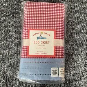 NEW Dr Seuss Crib Bed Skirt Pottery Barn Kids Nursery